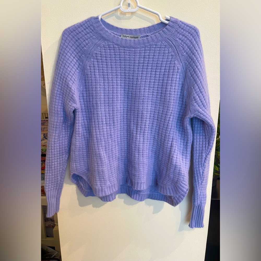 Autumn Cashmere Lavender Crew Neck Sweater